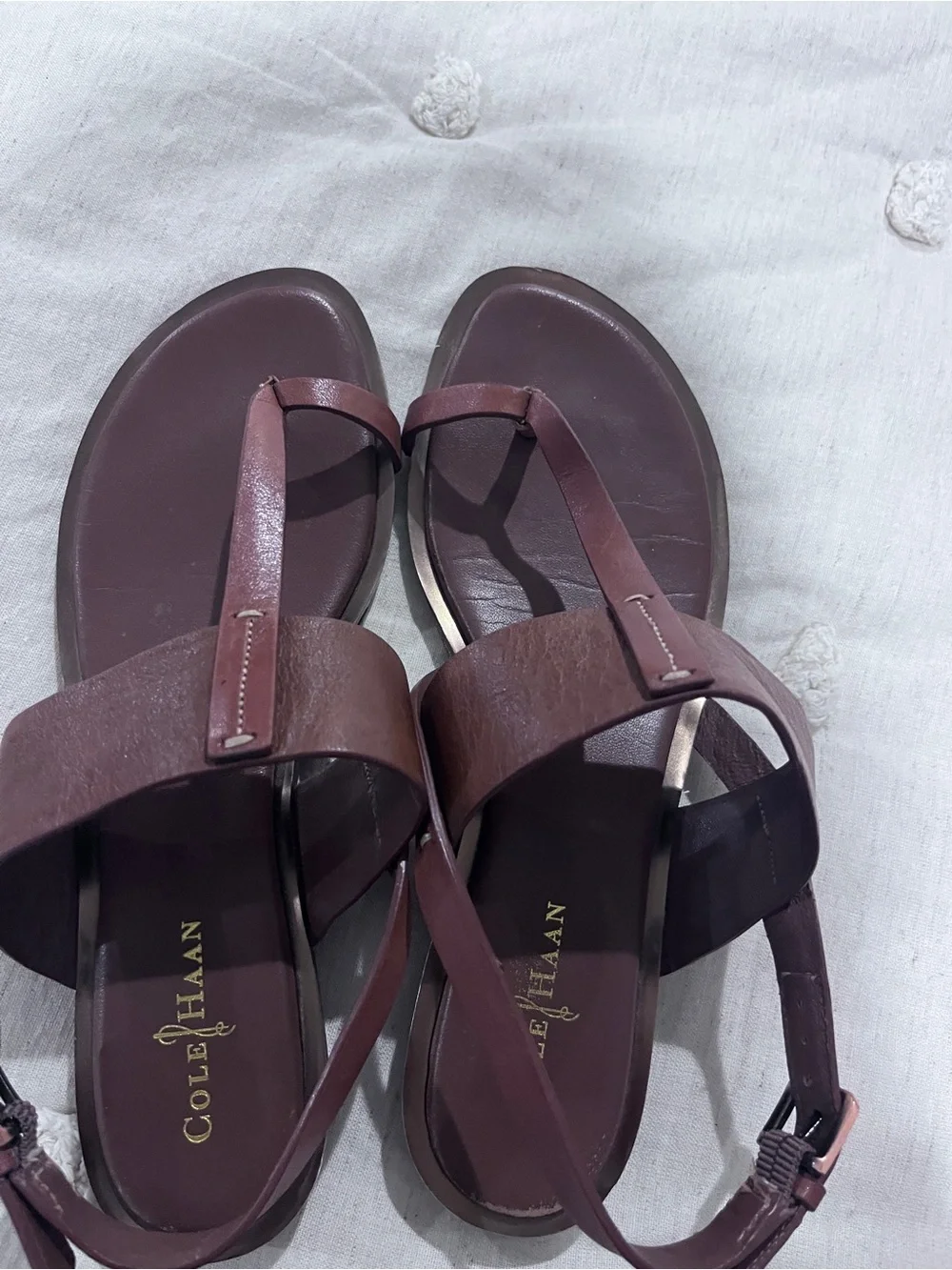 Cole Haan Brown Toe Thong Sandals-Size 6.5